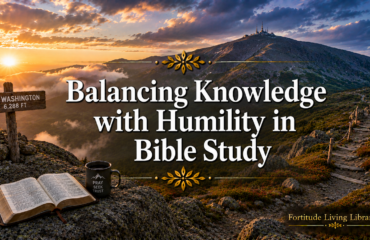 Balancing Knowledge with Humility in Bible Study Balancing Knowledge with Humility in Bible Study
