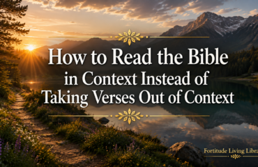How to Read the Bible in Context Instead of Taking Verses Out of Context