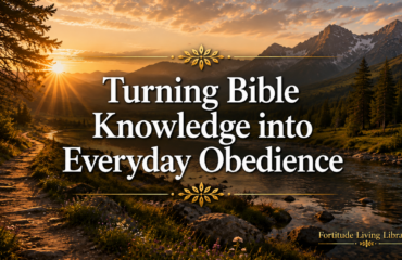 Turning Bible Knowledge into Everyday Obedience