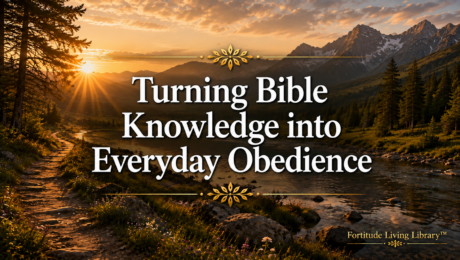 Turning Bible Knowledge into Everyday Obedience