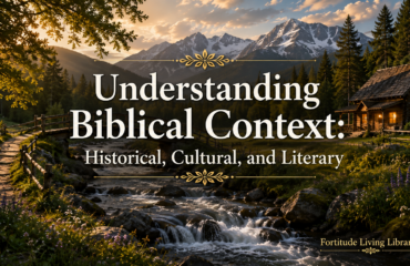 Understanding Biblical Context - Historical Cultural and Literary