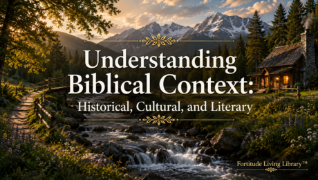 Understanding Biblical Context – Historical Cultural and Literary Understanding Biblical Context - Historical Cultural and Literary